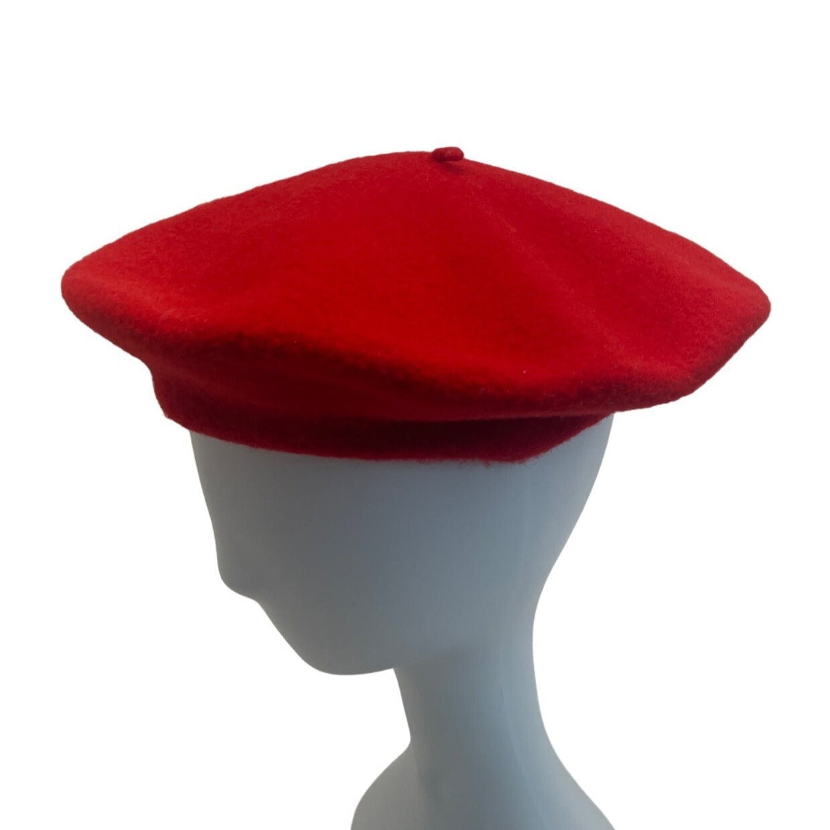 Unisex Crimson Red French Style Basque Beret - One Size