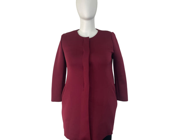 Alfani Women’s Magenta Button Closure Womens Blazer Jacket With Pockets Size L