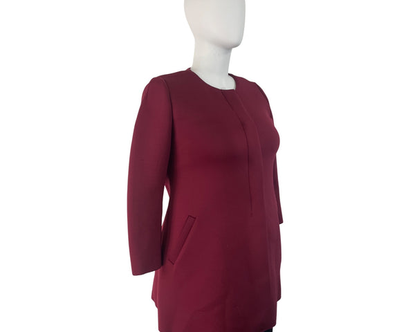 Alfani Women’s Magenta Button Closure Womens Blazer Jacket With Pockets Size L
