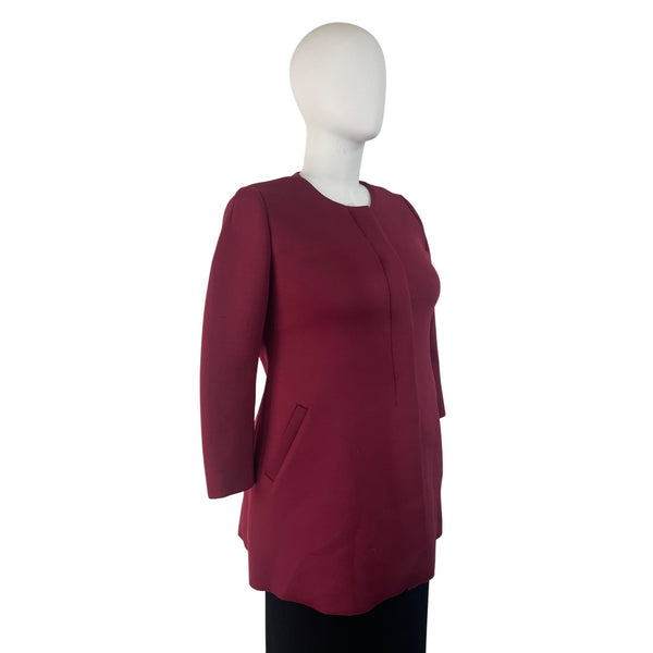 Alfani Women’s Magenta Button Closure Womens Blazer Jacket With Pockets Size L