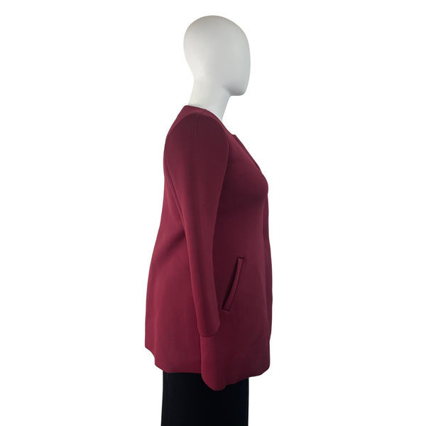 Alfani Women’s Magenta Button Closure Womens Blazer Jacket With Pockets Size L
