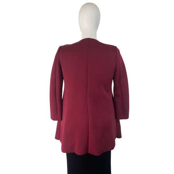 Alfani Women’s Magenta Button Closure Womens Blazer Jacket With Pockets Size L
