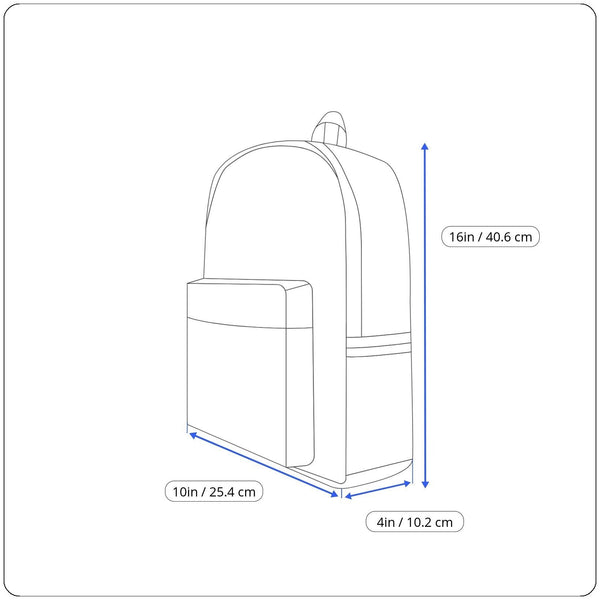 Ashley Black Women’s Black Nylon Secure Adjustable Straps Multi Pockets Backpack