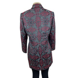 Classiques Entier Women's Black and Burgundy Floral Blazer Size 8 (EUR 38)