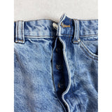 Zara Women's Blue Washed High Waist Distressed Denim Shorts Sz 0