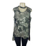 Como Blu Womens Tie-Dye Cold Shoulder Long Sleeve Top Size L/G - New