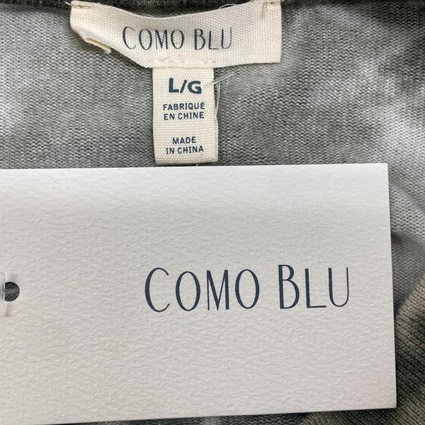 Como Blu Womens Tie-Dye Cold Shoulder Long Sleeve Top Size L/G - New