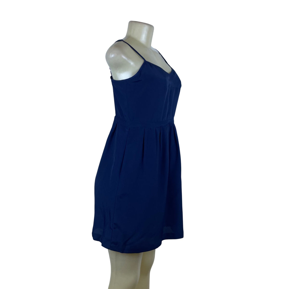 J.Crew Women’s Navy Polyester Spaghetti Strap Mini Dress Elegant Size 6