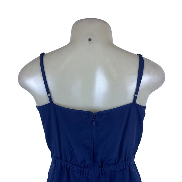 J.Crew Women’s Navy Polyester Spaghetti Strap Mini Dress Elegant Size 6