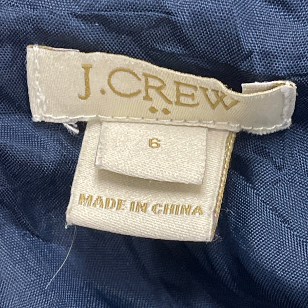 J.Crew Women’s Navy Polyester Spaghetti Strap Mini Dress Elegant Size 6