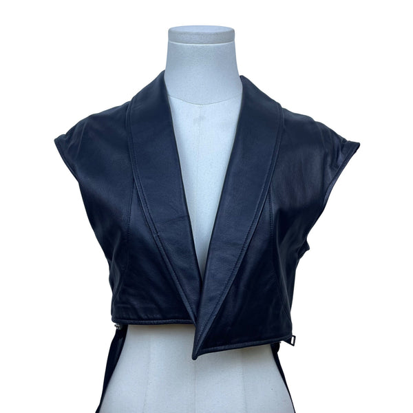 La Haine Inside Us Womens Black Polyester Sleeveless Sheer Maxi Sweater Size XS/S