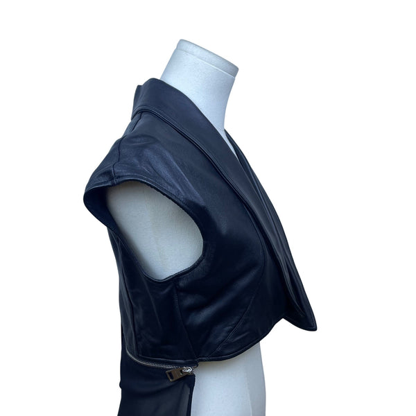 La Haine Inside Us Womens Black Polyester Sleeveless Sheer Maxi Sweater Size XS/S