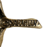 Sarah Coventry Gold Tone Enamel Scarecrow Brooch Pin Red Blue Yellow