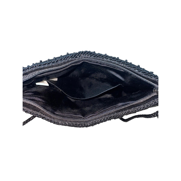 Magid Women's Black Beaded Evening Crossbody Small Bag Sz S - NWT