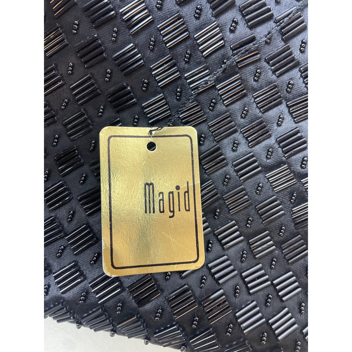 Magid Women's Black Beaded Evening Crossbody Small Bag Sz S - NWT