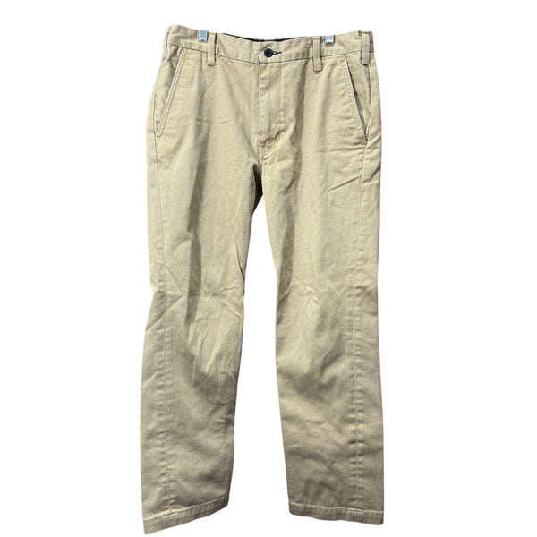 Levis Mens Khaki Cotton Casual Straight-Leg Chino Pants Size 32x30