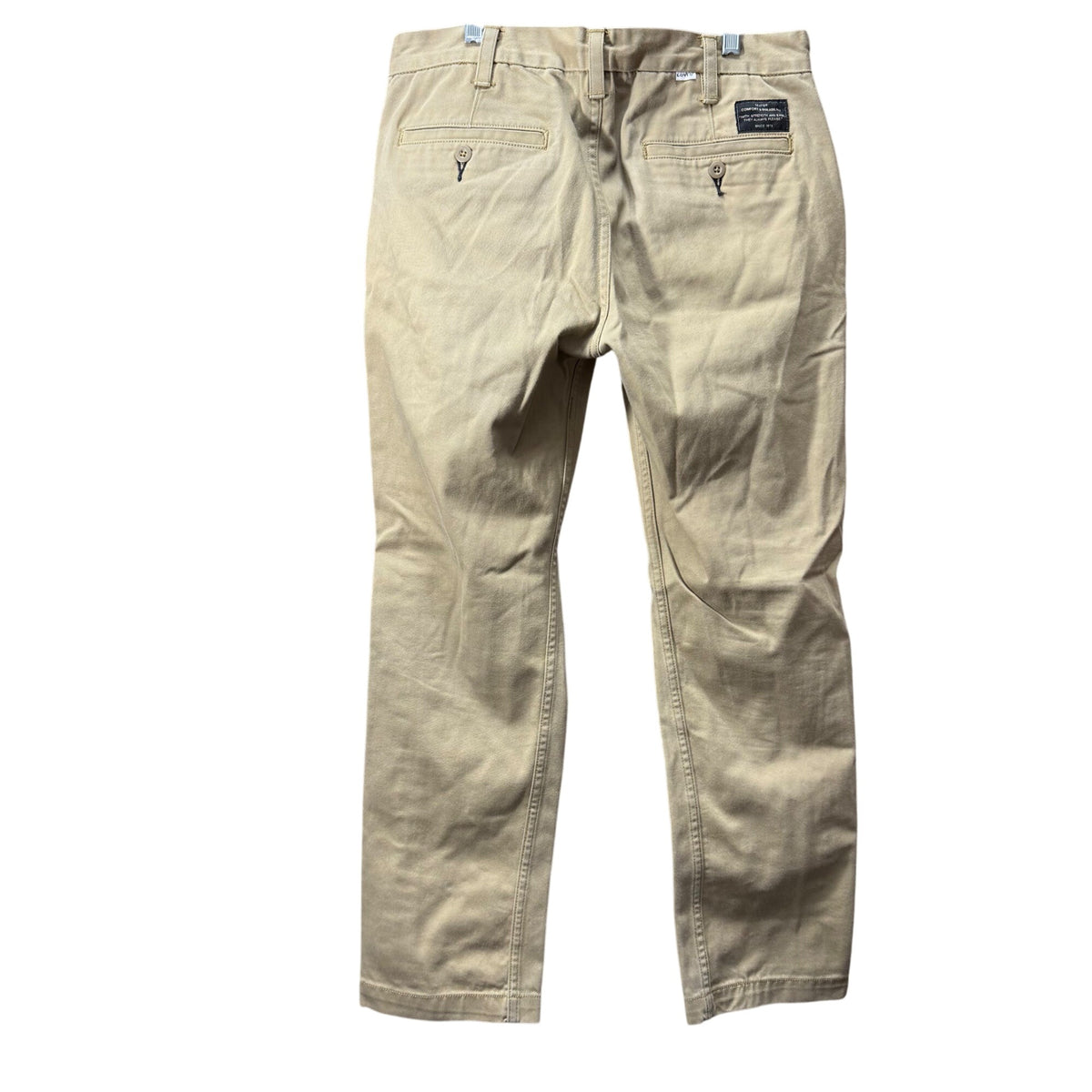 Levis Mens Khaki Cotton Casual Straight-Leg Chino Pants Size 32x30