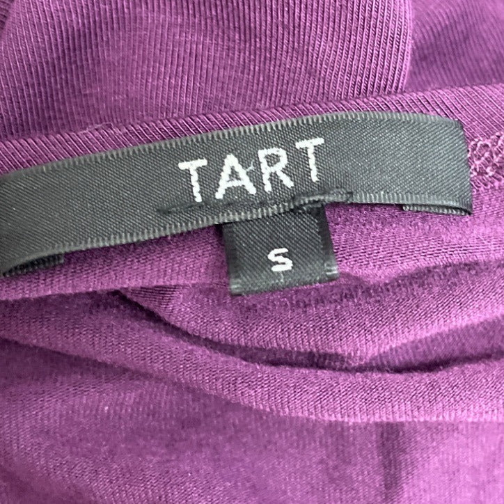 Tart Purple Drape Wrap Sleeveless Knee-Length Dress S