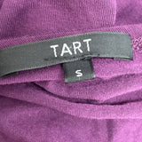 Tart Purple Drape Wrap Sleeveless Knee-Length Dress S