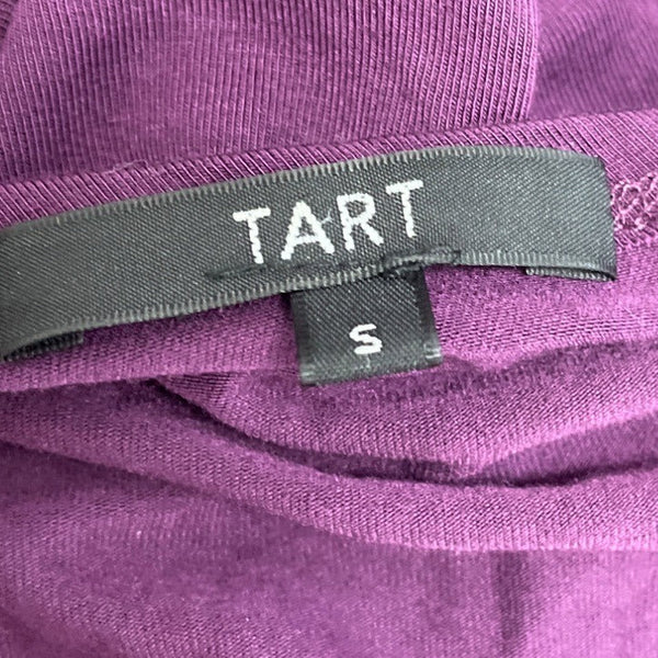Tart Purple Drape Wrap Sleeveless Knee-Length Dress S