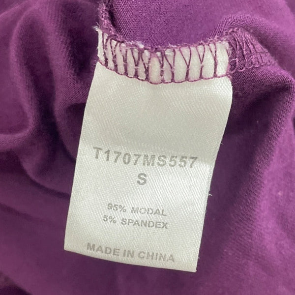 Tart Purple Drape Wrap Sleeveless Knee-Length Dress S