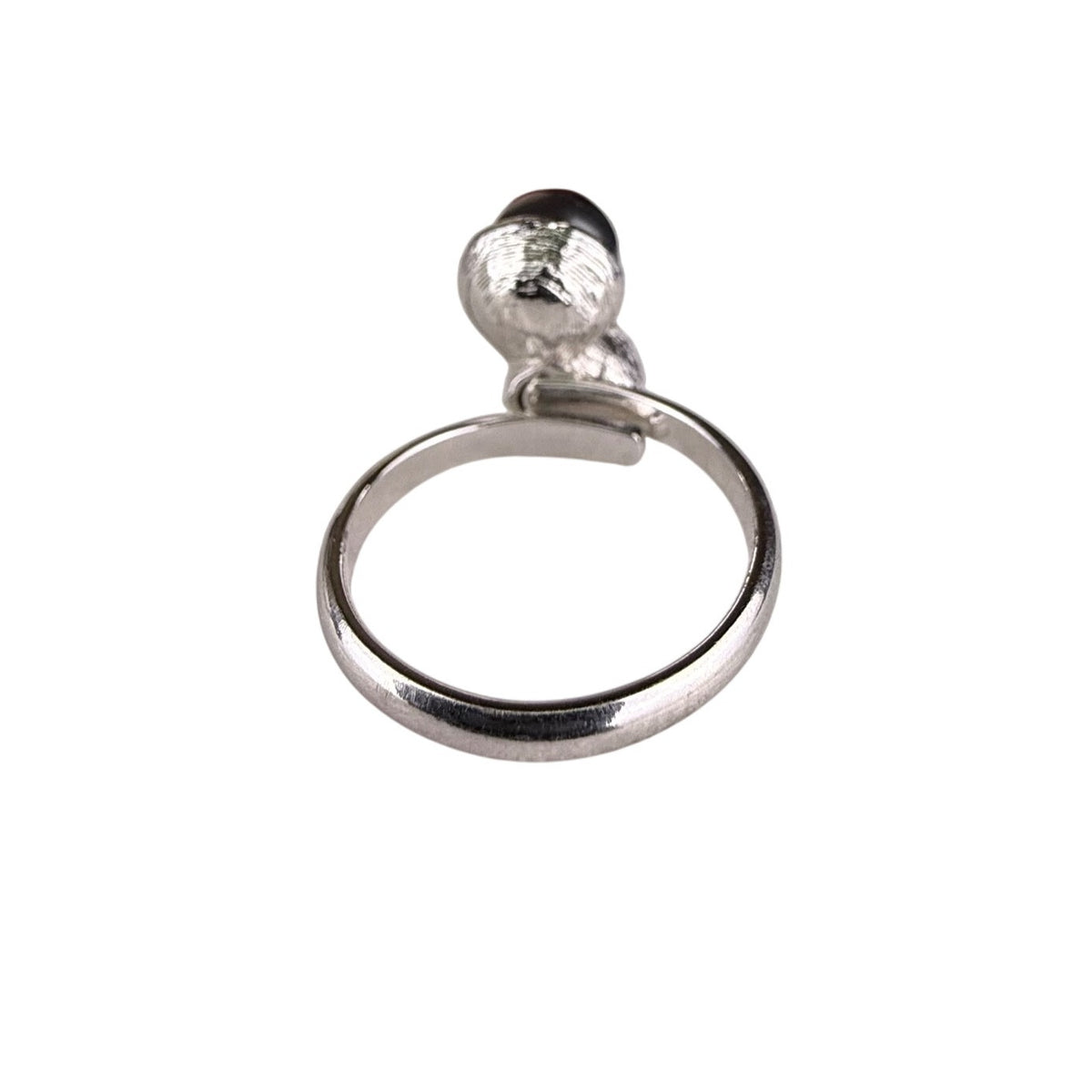Sarah Coventry Silver Tone Double Pearl Statement Ring Elegant Design Size 5