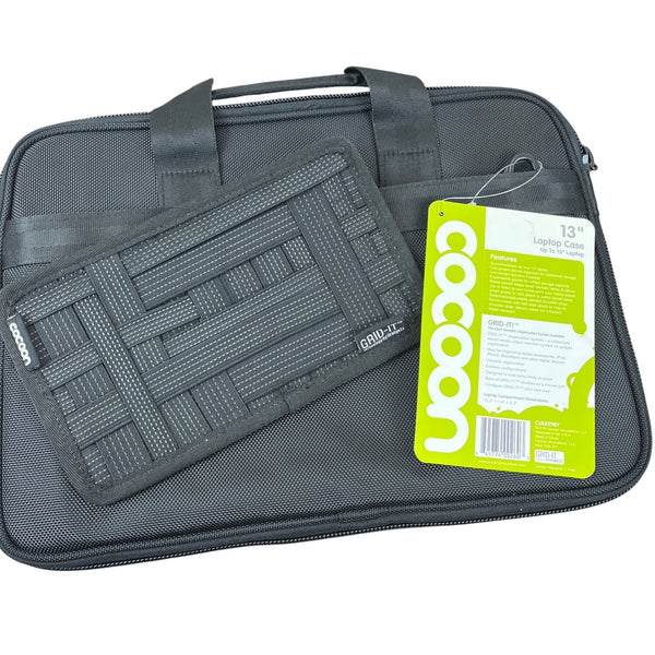 Cocoon Black Ballistic Nylon With GRID-IT Organizer Expandable Laptop Case  Sz M