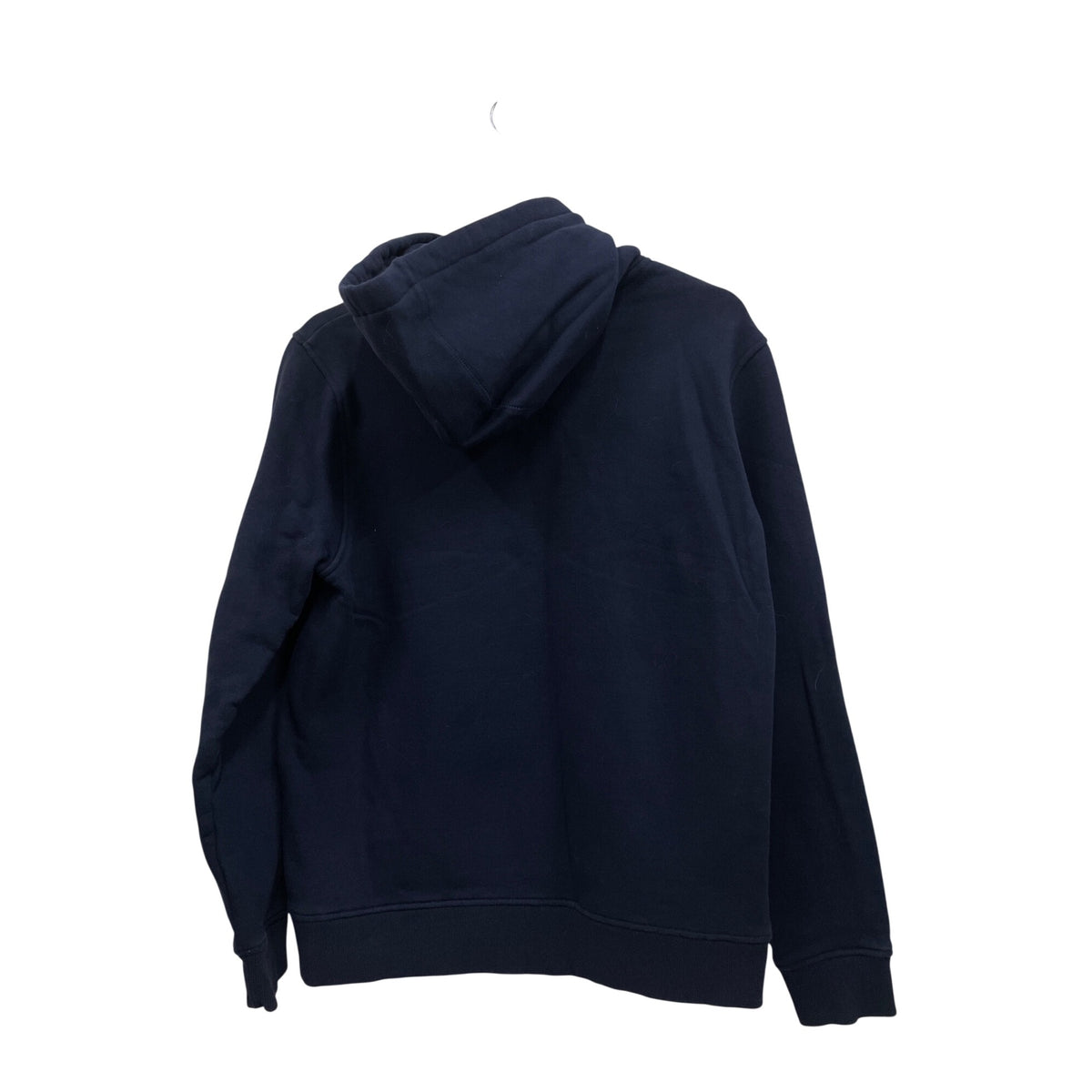 Fila Mens Navy Cotton Hoodie Classic Logo Pullover Size M Casual Style Kangaroo Pocket