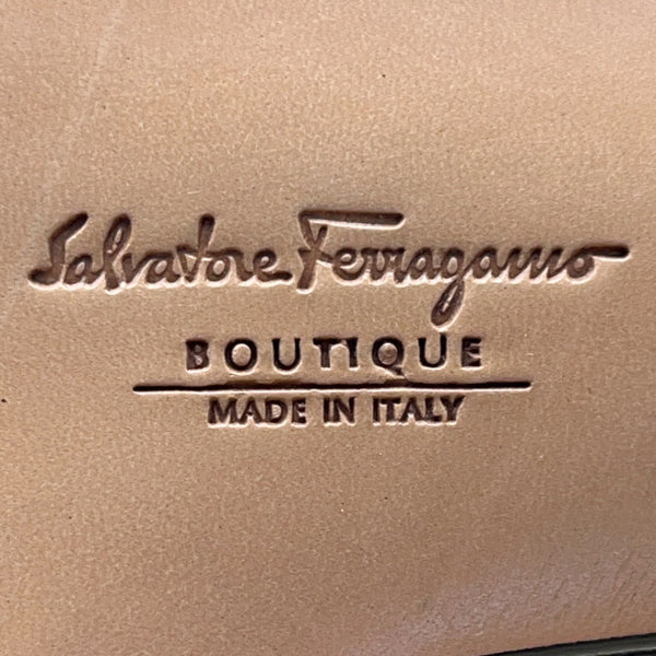 Salvatore Ferragamo Women’s Black Nero Pebble Leather Arcade Pumps Sz 6.5 - New