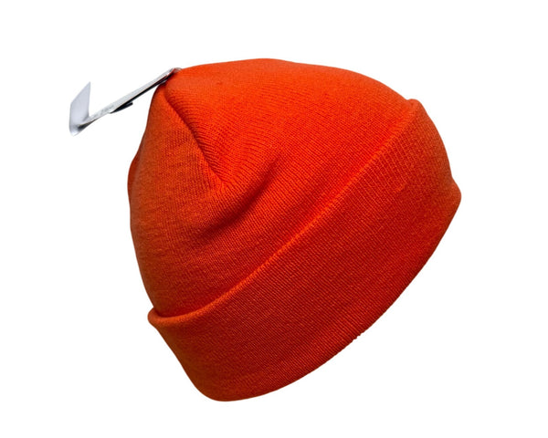 NASA Unisex Orange Acrylic Knit Beanie Hat One Size Logo Tag New With Tags