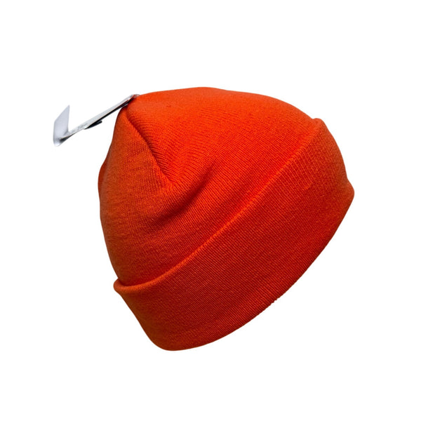 NASA Unisex Orange Acrylic Knit Beanie Hat One Size Logo Tag New With Tags