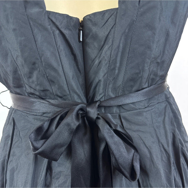 Carmen Marc Valvo Women's Black Sleeveless A-Line Dress Size 12 - New