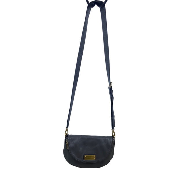 Marc Jacobs Women’s Grey Leather Classic Q Natasha Shoulder Bag Gold Details SzM