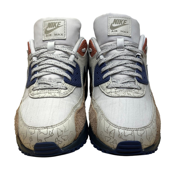 Nike Men’s Desert Sand Suede Mesh Black Swoosh Air Max 90 NRG Sneakers Size 9.5