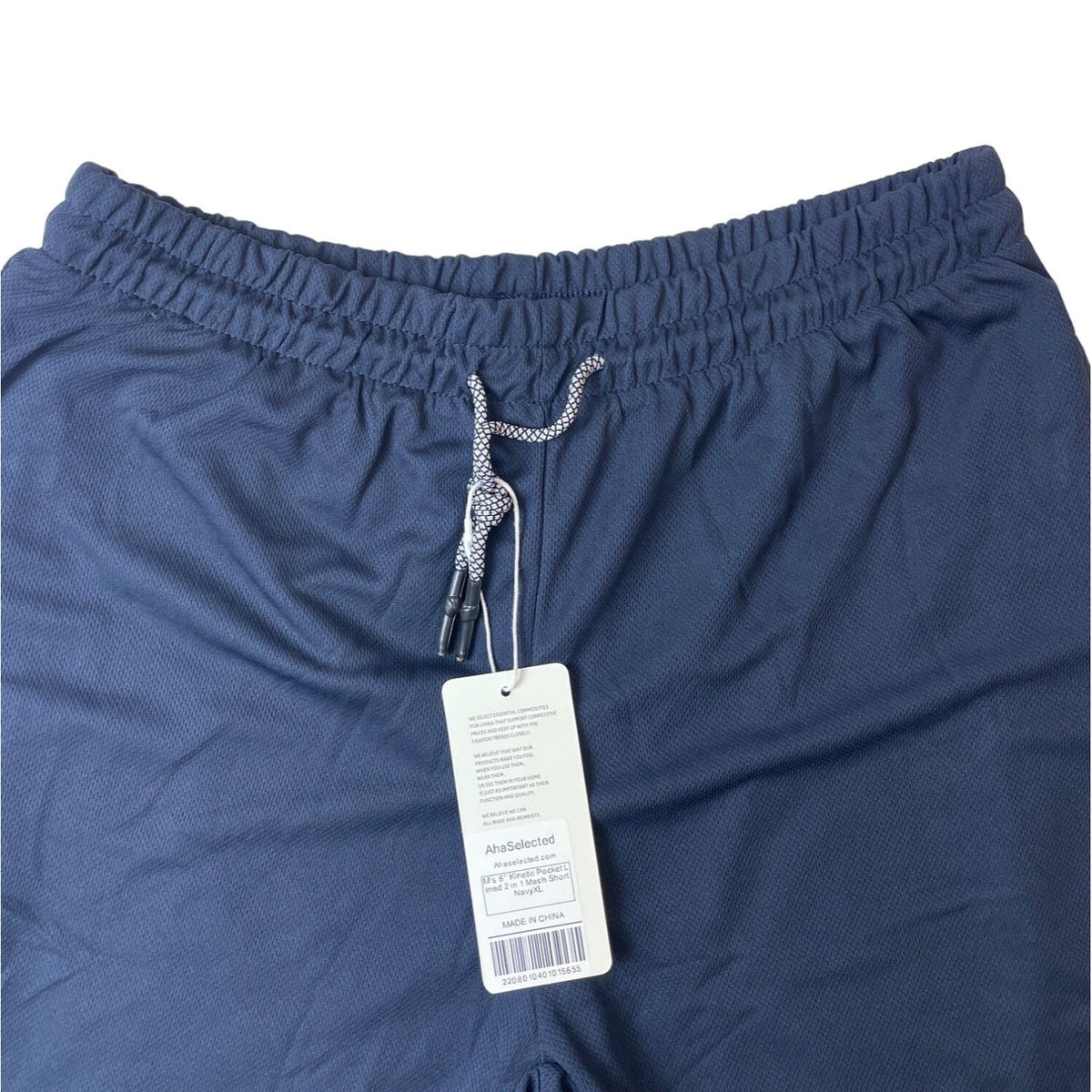 Aha Selected Men's Navy 2 in 1 Shorts Sz XL - NWT