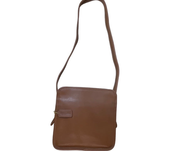 Coach Women's Brown Leather Messenger Crossbody Bag Sz S