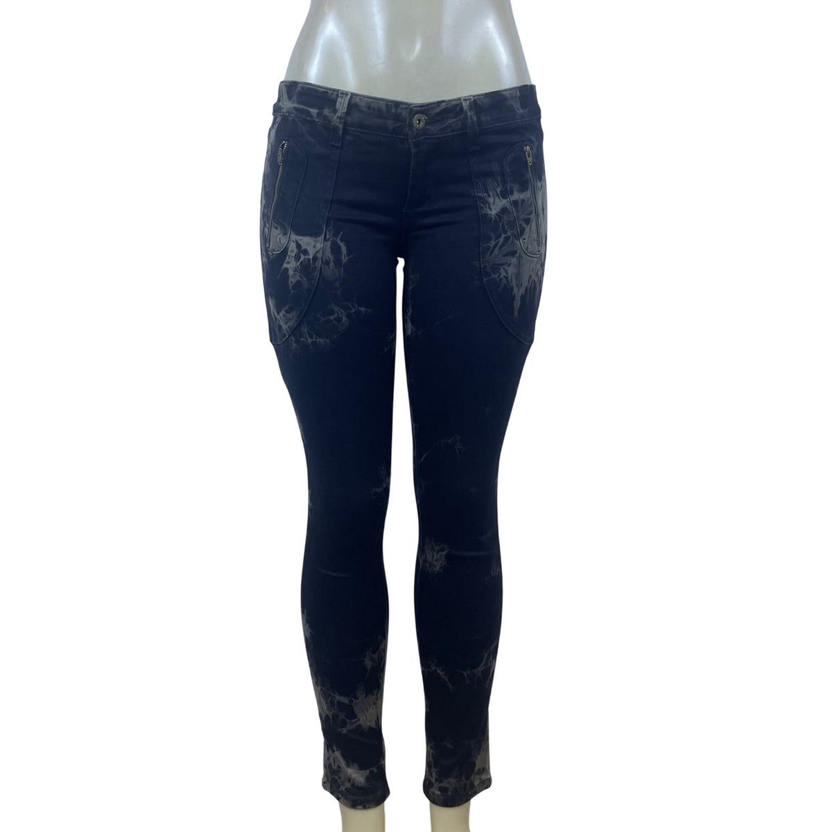 James Jeans  Black Tie-Dye Skinny Jeans Stylish Design