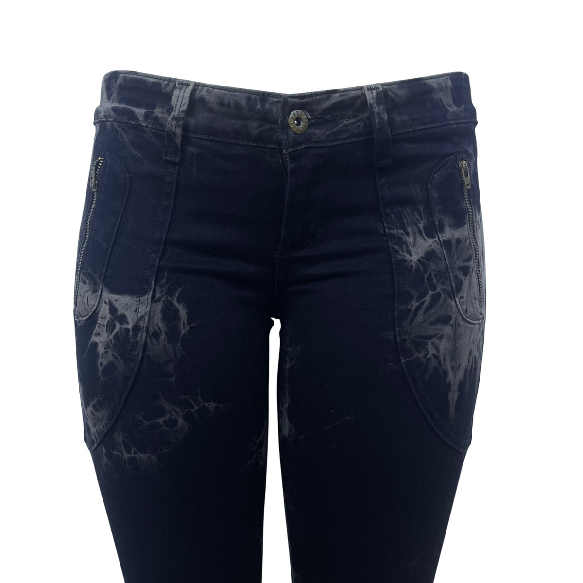 James Jeans  Black Tie-Dye Skinny Jeans Stylish Design