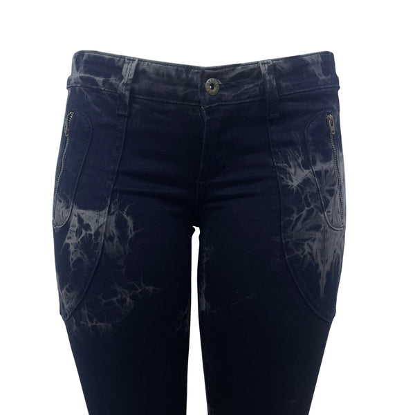 James Jeans  Black Tie-Dye Skinny Jeans Stylish Design