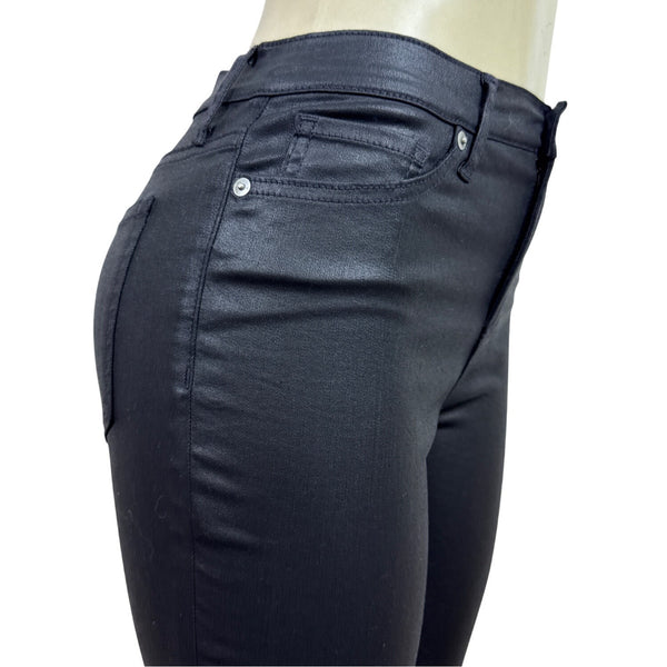 Banana Republic Women Black Skinny Jeans High Waist Stretch Cropped Sz 26P - New