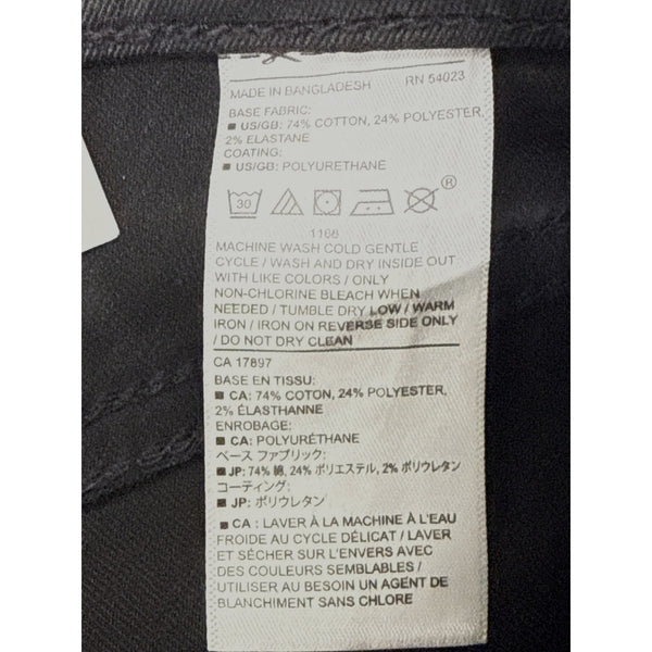 Banana Republic Women Black Skinny Jeans High Waist Stretch Cropped Sz 26P - New