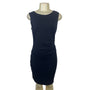 Kenneth Cole Women's Black Sleeveless Bodycon Dress With White Zipper Sz 6