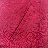 Moulinette Soeurs Sleeveless Red Textured Dress Women’s Embellished Neck Sz 10