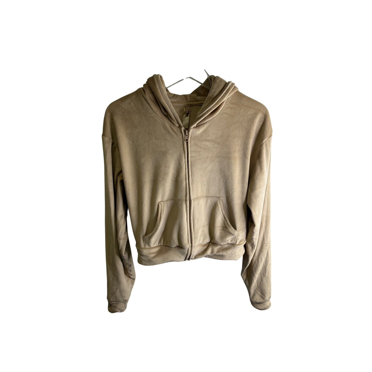 Skims Womens Beige Two-Piece Hoodie & Jogger Set Soft Touch Casual Loungewear XS-S