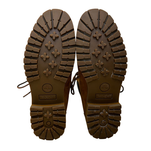 Timberland Men’s Brown Nubuck Casual Workwear Waterproof Lace-Up Boots Size 10