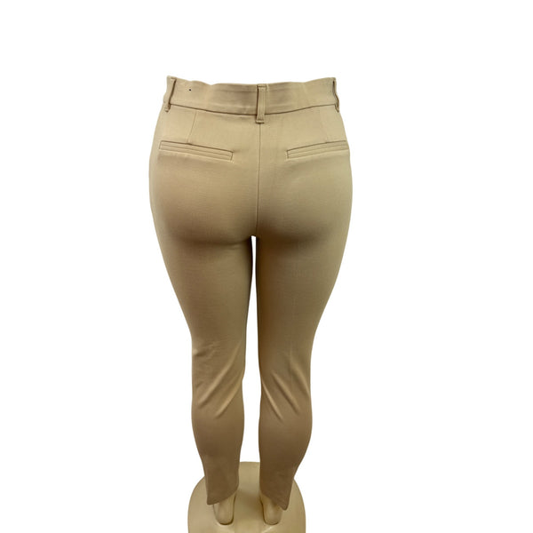 Chicos So Slimming Beige Ankle Pants Women Regular Size 0