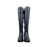 Easy Spirit Black Leather Knee-High Zip Up Closure Eslabarca Riding Boots Sz 6M