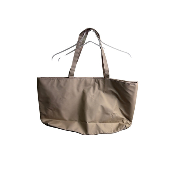 Bella Russo Women Beige Nylon Tote Bag Zipper Closure Functional & Lightweight Design Bella Russo Women Beige Nylon Tote Bag Zipper Closure Functional & Lightweight Design