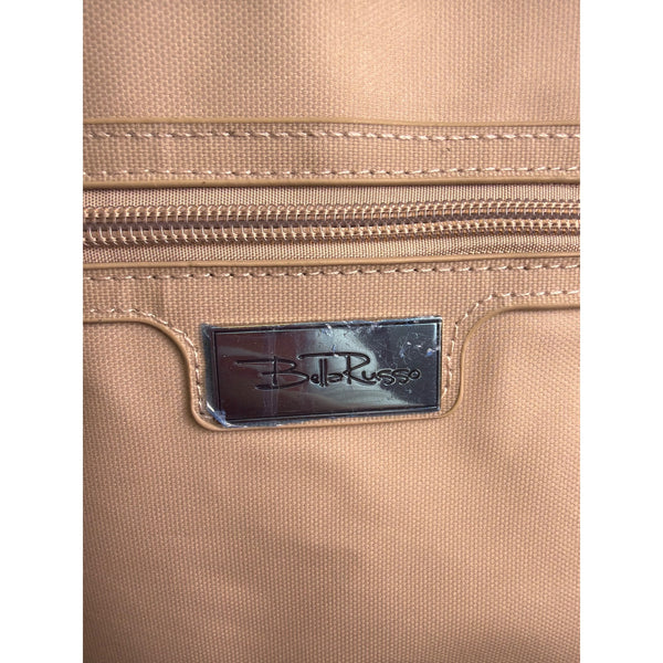 Bella Russo Women Beige Nylon Tote Bag Zipper Closure Functional & Lightweight Design Bella Russo Women Beige Nylon Tote Bag Zipper Closure Functional & Lightweight Design