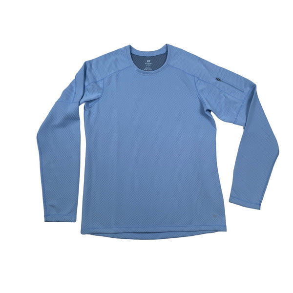 White Sierra Women's Long Sleeve Sports Shirt Ice Blue Sz M - NWT